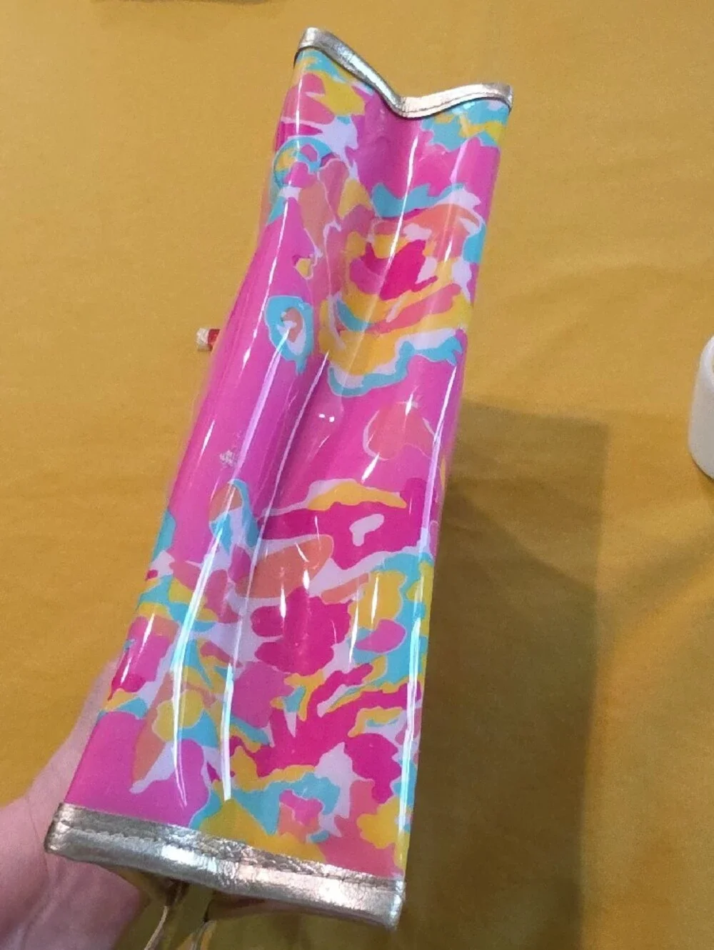 NWOT Lilly Pulitzer x Estee Lauder Floral Cosmetic Bag Set - Sealed Zipper Pull
